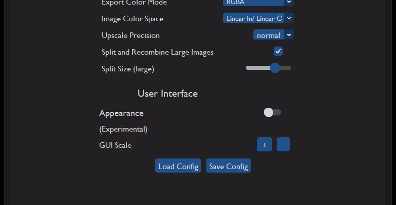 Additional export settings